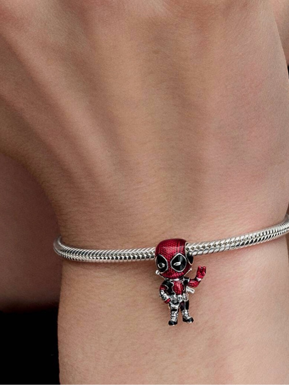 Pandora Red Metallic Deadpool Enamel charm - Picture 2 of 9